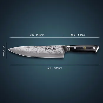 67 lag 4 stk Japansk VG10 Damaskus stål Kok/Santoku køkkenkniv Sæt Udskæring knive Vegetabilske Knive med Mosaik Nitte