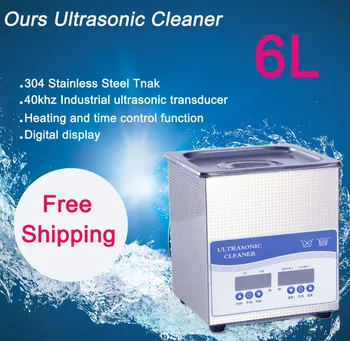 6L Digital ultralydsrenser 180W Gratis Fragt prisen inkluderer rengøring kurv