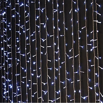6M x 3M 600 LED Hjem, Udendørs Ferie Jul Dekorative Bryllup xmas String Fe lys, Guirlander Strip Part Gardin Lys