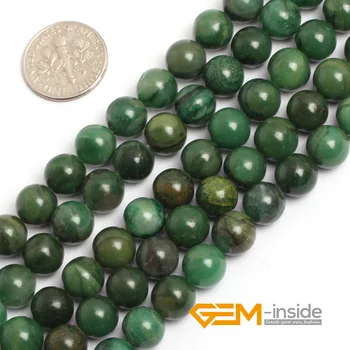 6mm 8mm 10mm Grøn Afrikanske Jade (Barneseng) Naturlige Perler Jade Sten Perler DIY Perler Til Smykker-Perler Strand 15