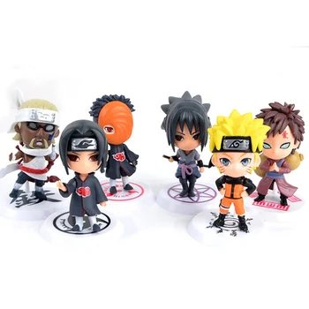 6pc/set Anime Naruto Action Figur legetøj 3