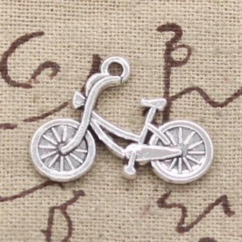6stk Charms cykel cykel 26*18mm Antikke Gøre vedhæng passer,Vintage Tibetansk Sølv,DIY armbånd halskæde