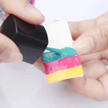 6stk Gradient Negle Bløde Svampe til at Falme Creative Nail Design Manicure DIY Nail Art Værktøj