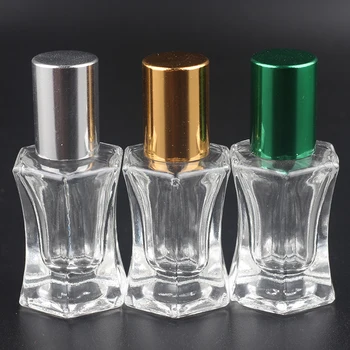 6stk Høj Kvalitet Gennemsigtig Krystal Glas Æterisk Olie Roller Flaske Glas Skål Aroma, Parfume, Læift Roller Flaske 6 Farver