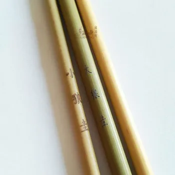 6stk/Set Akvarel Børste Væsel Hår Aquarelle Pensel grønne Bambus Kunstner Maling Pensler Runde Hoved Hook Line Pen Skildrer pen