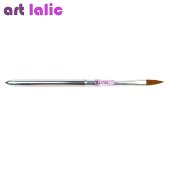 6stk/Sæt 2#/4#/6#/8#/10#12# Nail Art Pensel, Pen Akryl Builder Pensler og Penne til Akryl Skære Nail Tips