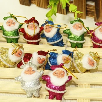 6stk/sæt Santa Claus Vedhæng juletræspynt Holiday Festival Gave, Fest, Home Decor Jul Indretning af Forbrugsstoffer kids legetøj