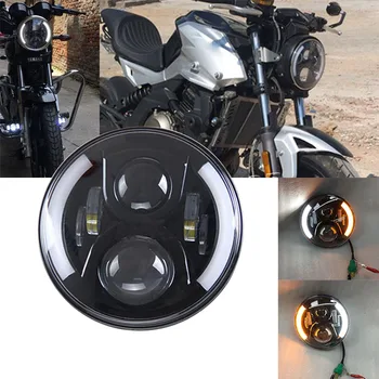 7 inch harley motorcykel Daymaker led projektor forlygter for Harley Davidson Touring Høj/Lav DRL led H4 7