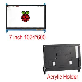 7 inch Raspberry Pi 3-LCD-Display LCD-Touch Skærm 1024*600 800*480 HDMI TFT Monitor + Case Kompatibel RPI 2/B+ Gratis Fragt
