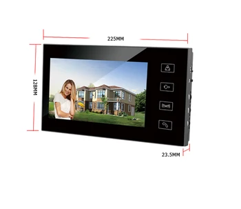 7 tommer Touch-Tast Farve, Video Dør Telefon Dørklokken Samtaleanlæg El-Magnetisk Lås System 700TVL RFID-få Adgang til HD-Kamera CCTV