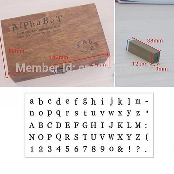 70 Stk/sæt DIY Stempel, Standard Alfabet-Nummer og Symbol trækasse Vintage Scrapbooking Stationært Kontor skoleartikler