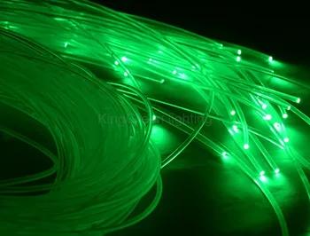 700 m/Rulle 1,5 mm diameter end glød PMMA plast belysning fiberoptiske kabel, hurtig gratis forsendelse