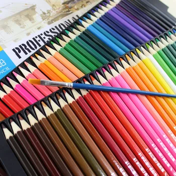 72 Farver Akvarel Blyanter, Der Er Professionel Vandopløselig Farve Blyant Lapis De Regionsudvalget Art Blyant Lapices Colores Skoleartikler