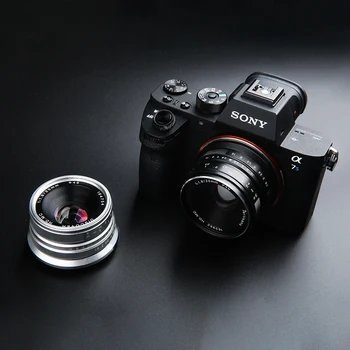 7artisans 25mm F/1.8 HD MC Manuel Fokus Objektiv til Sony NEX E Mount-Kamera A7 A9 A7R A7S A7RII A7SII A6000 A6300 A6000 NEX-7