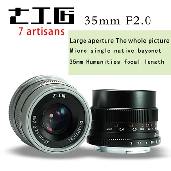 7artisans 35mm f2.0 Prime Linse til Alle Single-Serien til E-mount FX-mount-Kameraer A7 A7II A7R A7RII A7S A6500 X-A10-X-A2 X-A3