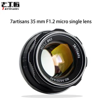 7artsians 35mm F1.2 APS-C-Håndbogen Fast Linse For E Mount Canon EOS-M-Mount Fuji FX Montere Hot Salg Gratis Forsendelse