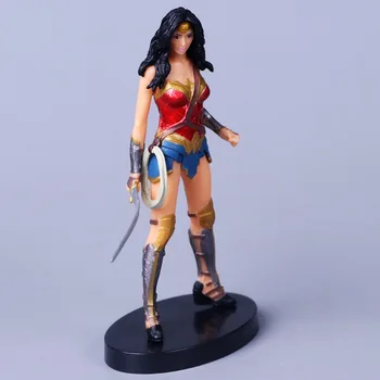 7pcs/Set Justice League 14cm Super Helten Batman Superman Flash Neptun Wonder Woman Action Figur Legetøj