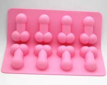 8 hulrum Sex legetøj form Silikone formen håndlavet Fondant kage mould Bagning ware is skimmel gratis fragt