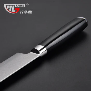 8 Tommer Damaskus kokkens kniv Japansk Damaskus VG10 madlavning knive i Damascus stål køkkenkniv med Micarta håndtag Gratis fragt