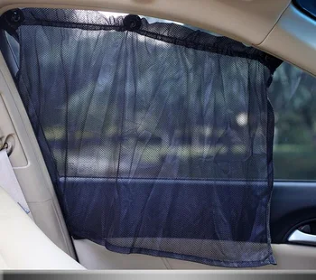 80*52cm Bil Vindue Parasol Gardin Mesh Visir Shield cover side vindue klistermærke i Forruden UV Protectionr