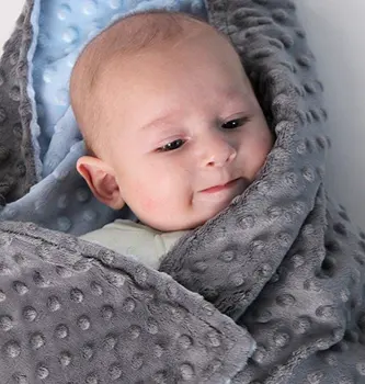 80*75 cm Fleece Baby Tæppe Nyfødte Baby Swaddle Wrap Bløde Baby Sengetøj med barneseng, der Modtager Tæppe Manta Bebes minky tæppe 3 farve