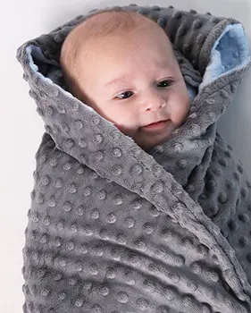 80*75 cm Fleece Baby Tæppe Nyfødte Baby Swaddle Wrap Bløde Baby Sengetøj med barneseng, der Modtager Tæppe Manta Bebes minky tæppe 3 farve