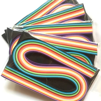 800 Strimler Blandet 16 Farver, 5mm Quilling Papir, DIY Papir Materiale Quilling Papir Strimler