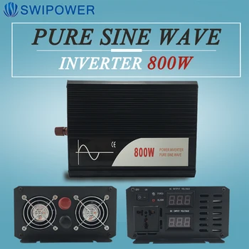 800W pure sine wave solar power inverter DC 12V 24V 48V AC 110V 220V