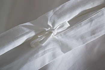 80'ERNE Egyptisk bomuld satin hvid luksus hotel Sengetøj Sæt dronning king size blød silke følelse sengelinned ark sæt dynebetræk