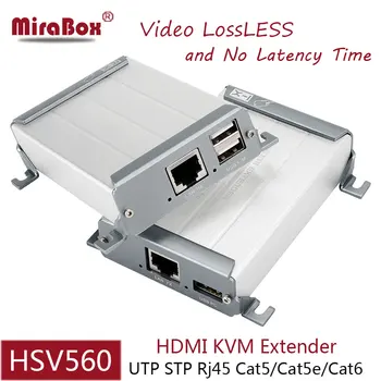 80m HDMI KVM Extender USB-Sender og Modtager-1080p via UTP STP Cat5/5e/Cat6 Rj45 Netværk HDMI Ethernet-Extender