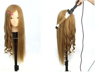 85% naturlige hårstyling hoved dukke hovedet med human hair frisør mannequiner mannequin hoved frisør hoved