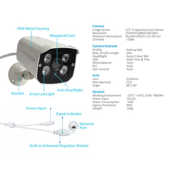 8ch CCTV Kamera System+2TB HDD 1080P Udendørs IP-Kamera POE NVR Kit-Vandtæt Overvågning Sikkerhed System IR Night Vision