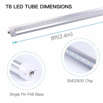 8ft LED Tube Light 96