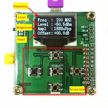 8GHz 1-8000Mhz OLED-RF Power Meter -55 til -5 dBm + Downloads RF Dæmpning Værdi D28 dropshipping