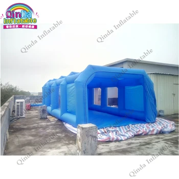 8m*4m*3m sprøjtekabine oppustelig telt cube car spray maling kabine med sprøjtekabine kulfilter til bil maleri folde rummet