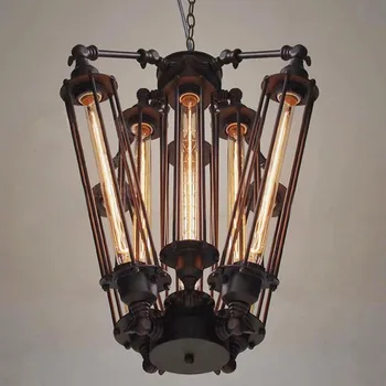 8stk E27 T30 Edison pærer lys Lysekrone Pendel Art Deco-Abajur lys Sort Moderne Store Kreative glans lamper