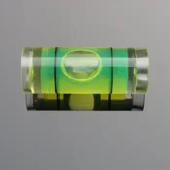 9.5*25mm Plast boble-niveau Akryl Rørformede hældningsmåler Cylindriske vand niveaumåler niveau ånd