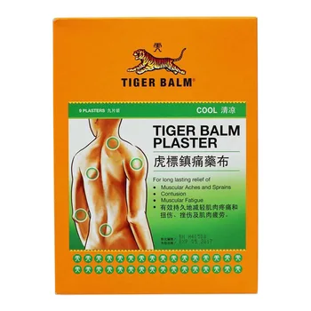 9 Patches Tiger Balm Lappe Gips, Cool Kolde Medicinsk smertelindring,Gips-RD,Lindring af Muskel Ømhed og Smerter