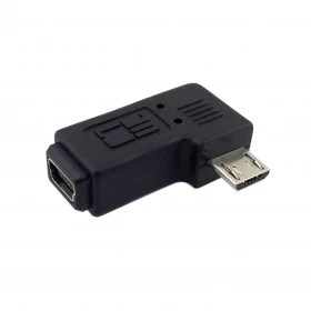 90 grader, højre-vinklet MINI USB-Kvindelige MIKRO-USB-Mandlige Data sypc power Adapter-Stik Adapter