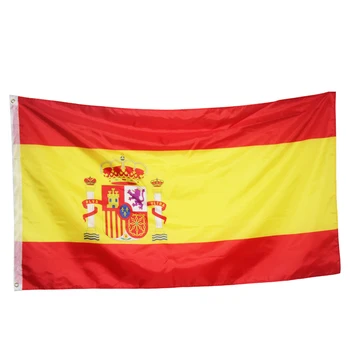 90 x 60cm Den spanske international national flag spansk flag polyester polyester trykte store flag NN017