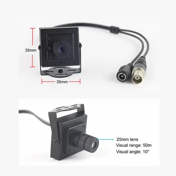 900TVL Mini CCTV Kamera 25mm Linse Lang Afstand Overvåge synsvinkel 10 graders Sikkerhed Mini Video Kamera Overvågning