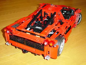 9186 1359pcs Technic 1:10 Supercar Bil Bela byggesten, der er Kompatibel 8653 DIY Mursten Legetøj til børn julegave