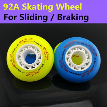 [92A Glidende Bremsende hjul] 8 Stk/Masse Oprindelige ATS Rulleskøjter, Hjul, For at Skubbe Bremsning Skating SEBA Patins Brand Sten, Flint