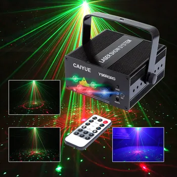 96 Mønstre Projektor DJ Laser Lys Fase RG rød grøn Blå LED Magisk Effekt Disco kugle med controller bevæger hovedet Part Lampe