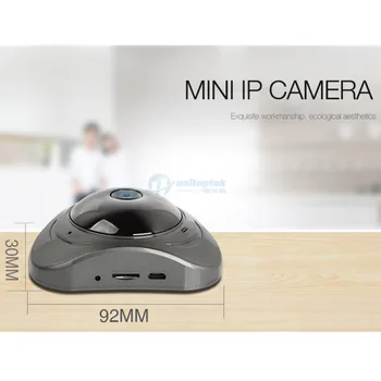 960P 3D VR WI-FI Kamera 360 Graders Panorama-IP-Kamera på 1,3 MP Fiskeøje Trådløse Wifi-Smart Kamera, TF Card Slot IR-10M
