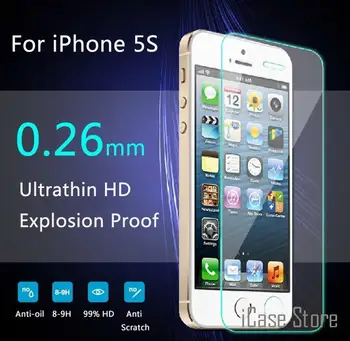 9H 0,3 mm Ultra-tynd Premium Hærdet Glas Skærm Protektor til IPhone Aifon Ifon 5g 5s 5 Anti Scratch Guard Pelicula De Vidro
