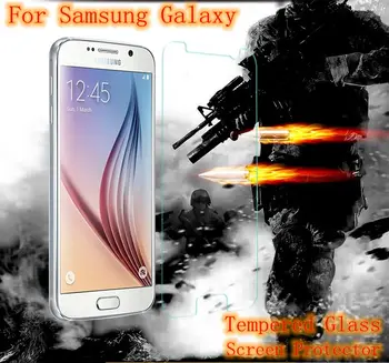 9H Hærdet Glas Skærm Protektor Beskyttende Film Tilfældet For Samsung Galaxy J1 Ace J2 J3 J5 J7 2016 J100F J110H J500 J310F J510F