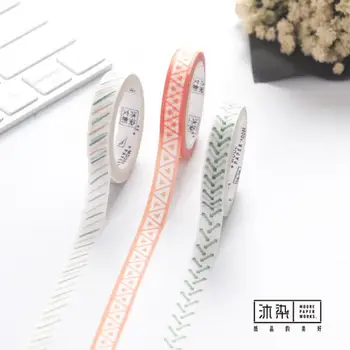 9mm*7m Form af Natur Dekorative Washi Tape DIY Scrapbooking Maskering Håndværk Tape Skolens Kontor Levering