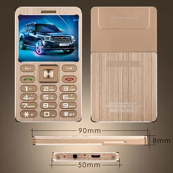 A10 Telefon Med Super Mini Ultratynde Kort Luksus MP3 Bluetooth-1.63