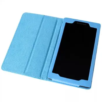 A7-10F Tablet Tilfælde Lichee Mønster PU Flip Cover Tilfældet For Lenovo Tab 2 A7-20 7.0 Læder Tablet Sag